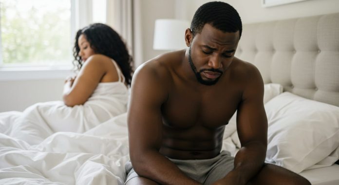 A men experience intimacy frustration because he can't last longer in bed