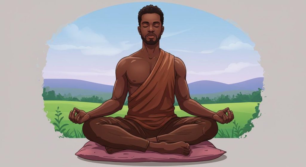 Man practicing mindfulness to improve sexual stamina and confidence