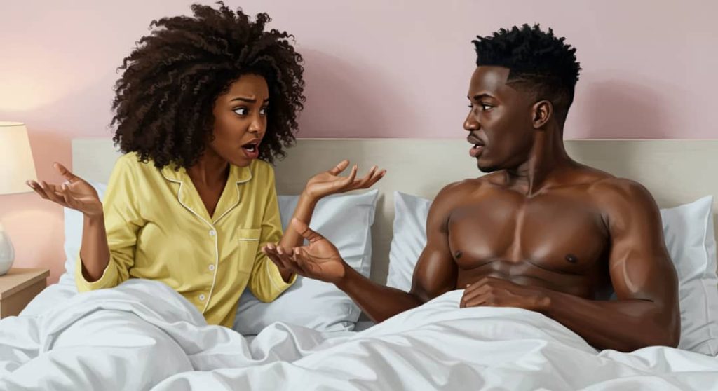couples arguing about sexual satisfaction