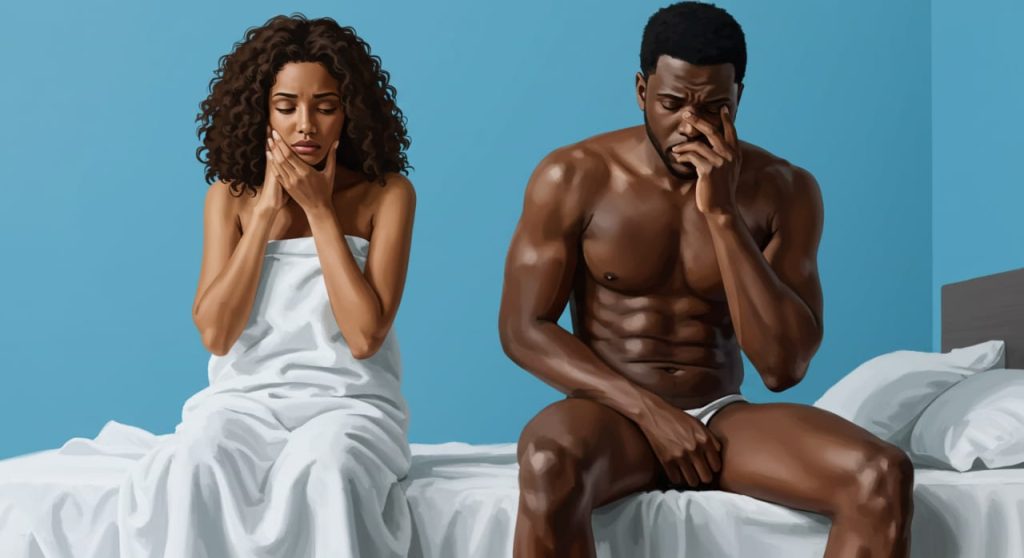 couples déçus après un rapport sexuel