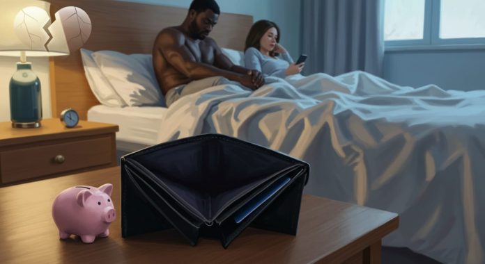 The bedroom stress of being broke