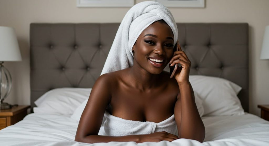 Une belle femme amoureuse d'un homme