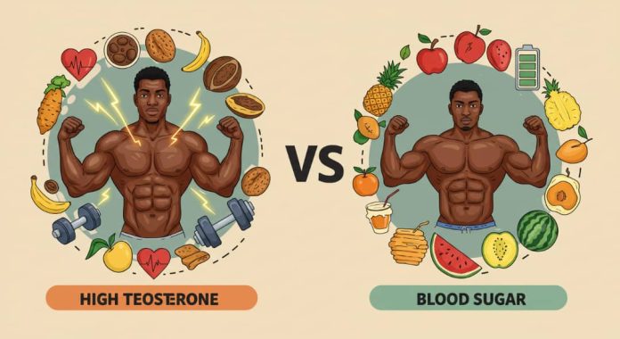 testosterone vs blood sugar