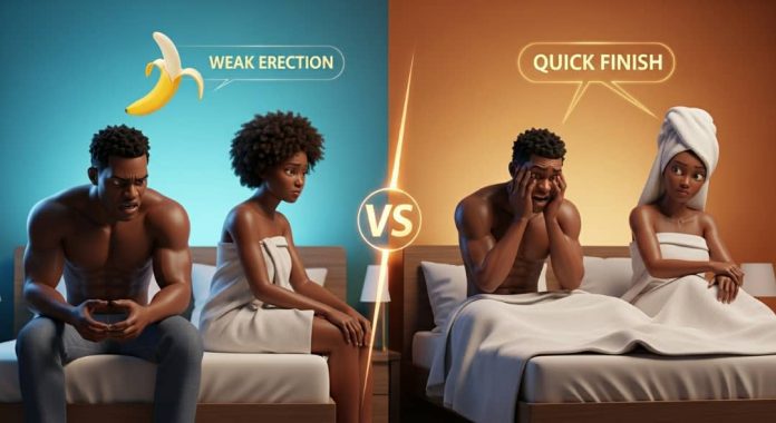 Weak erection vs quick release